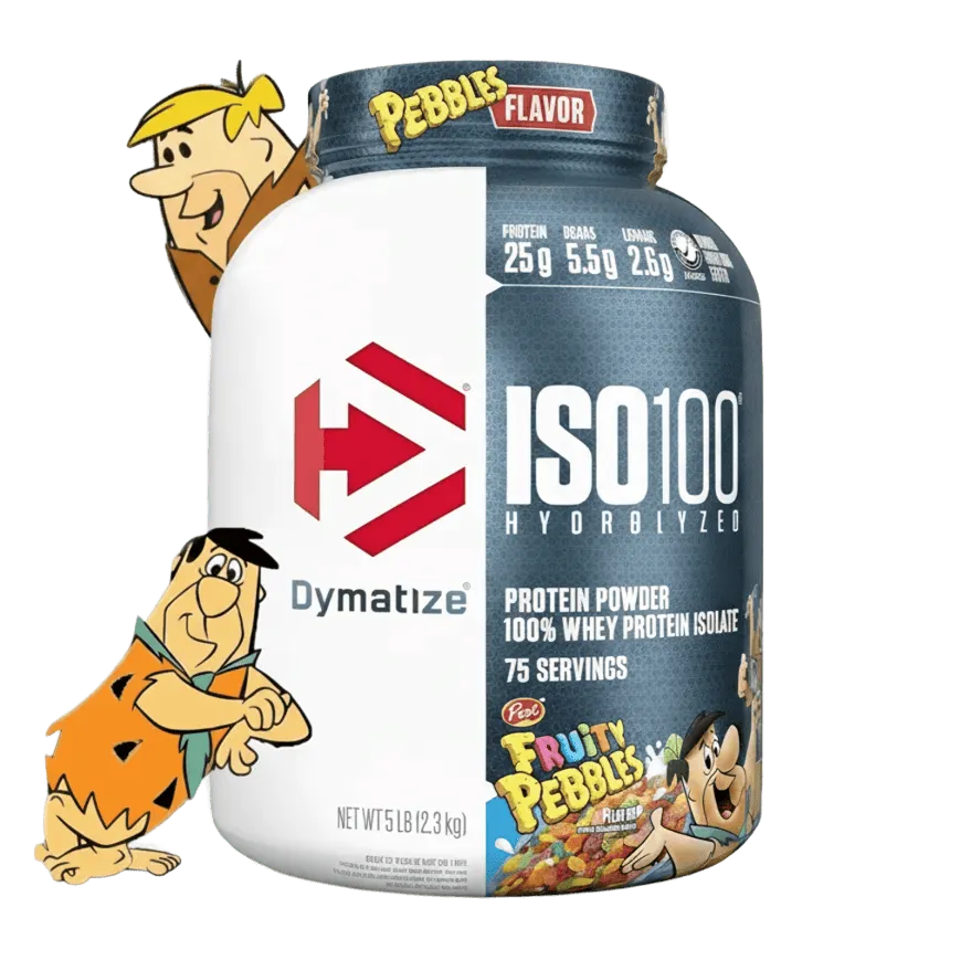 Proteína Dymatize Iso100 Hidrolizada Whey Isolatada 100% 5 lbs Sabor Fruity Pebbles.