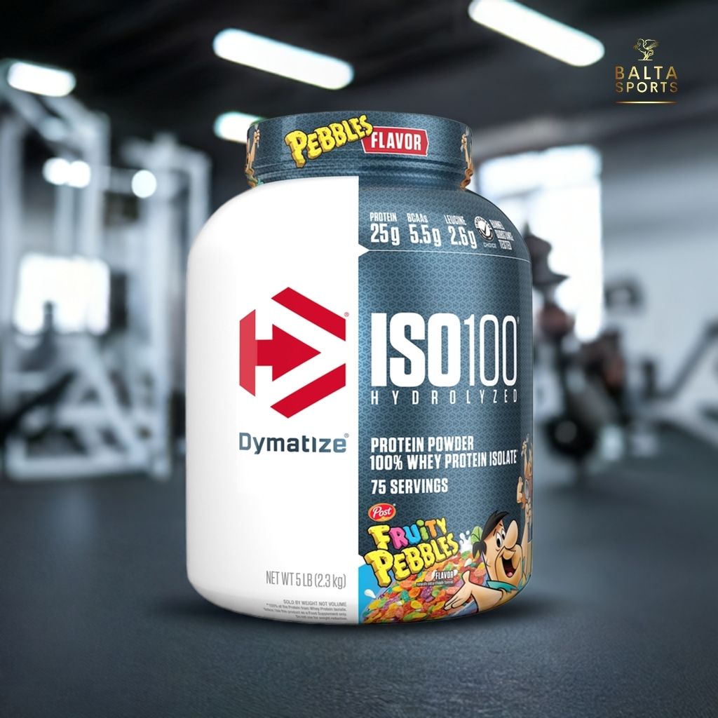 Proteína Dymatize Iso100 Hidrolizada Whey Isolatada 100% 5 lbs Sabor Fruity Pebbles.