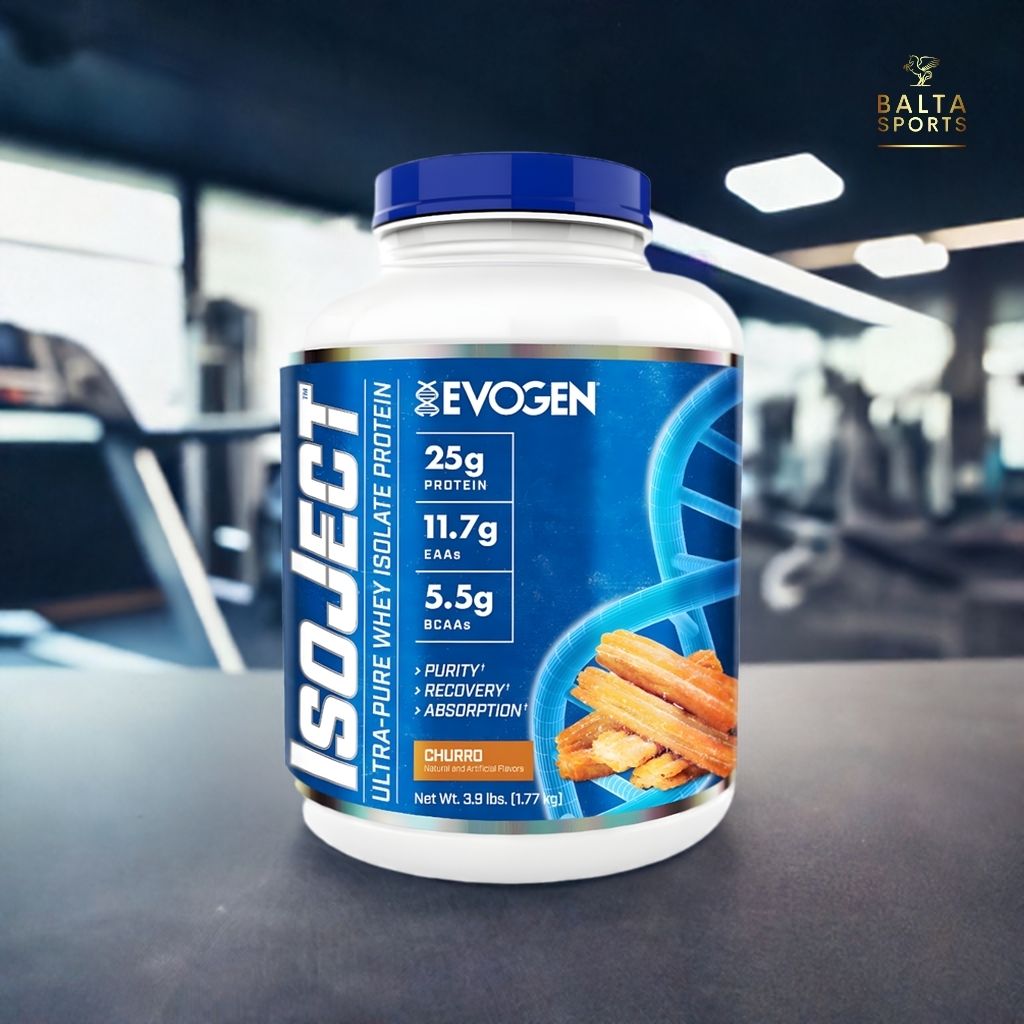 Proteína Evogen IsoJect Whey Isolatada Ultra-Pura 3.9 lbs Sabor Churro.