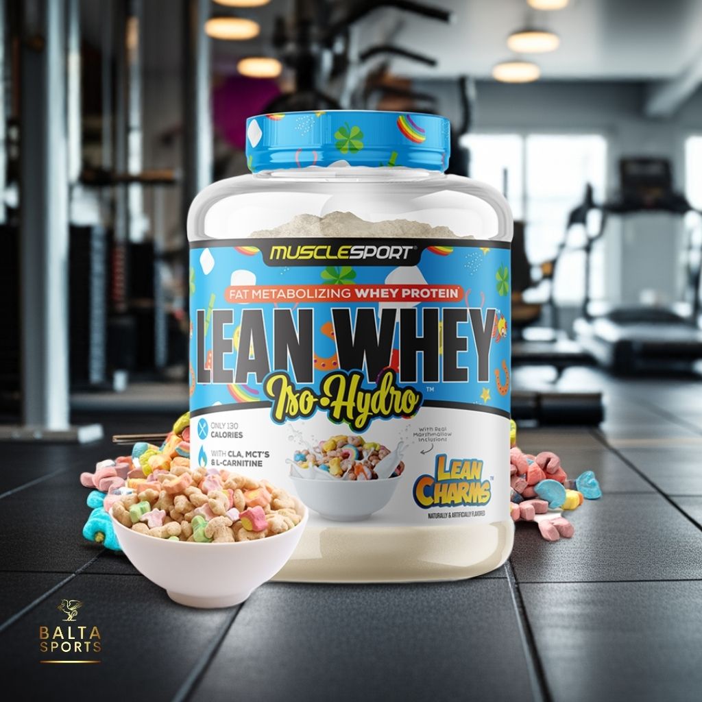 Proteína MuscleSport Lean Whey Isolatada Hidrolizada 5 lbs Metabolizadora de Grasas Sabor Lean Charms.