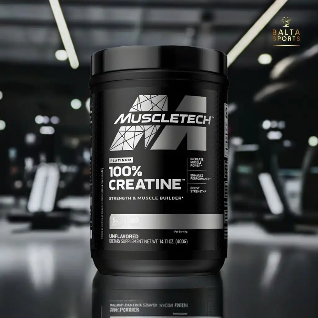 Creatina 100% Muscletech Platinum 80 Servicios 400g Sin Sabor.
