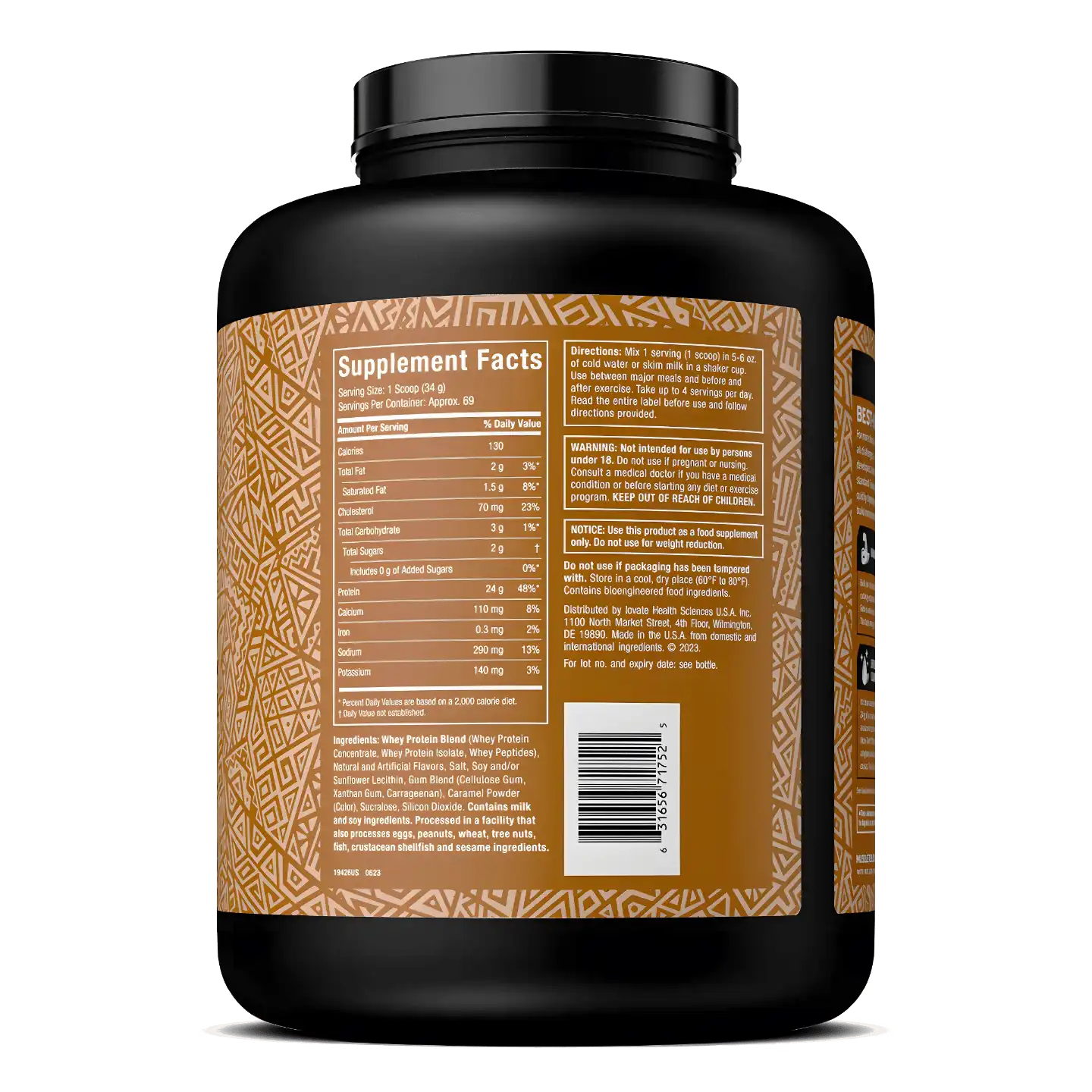 Proteína Muscletech Nitro Tech 100% Whey Gold 5.14 lbs Sabor Dulce de Leche.