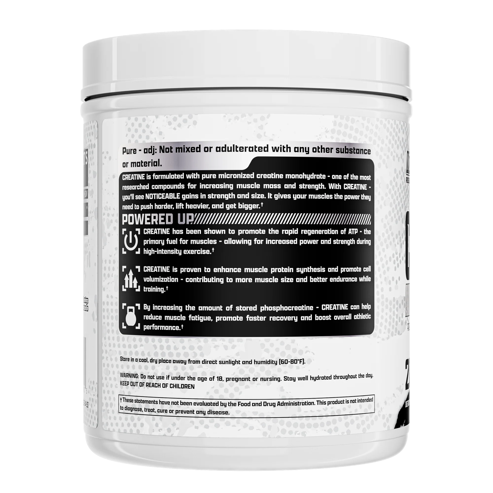 Creatina Nutrex Monohidratada Pura 200 Servicios 1000g Sin Sabor.