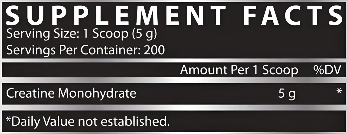 Creatina Nutrex Monohidratada Pura 200 Servicios 1000g Sin Sabor.