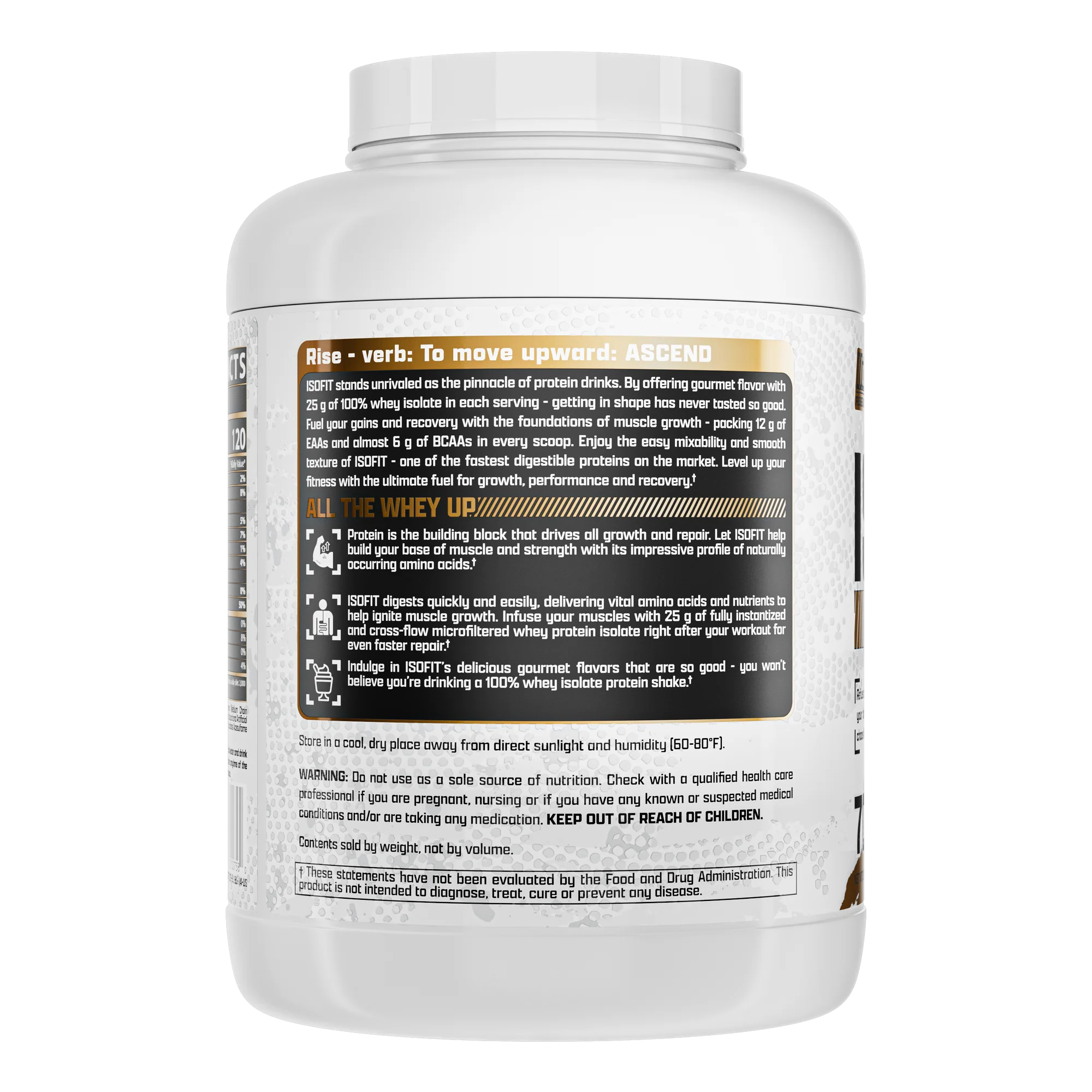 Proteína Nutrex IsoFit Isolatada Premium 5.1 lbs Sabor Chocolate Shake.