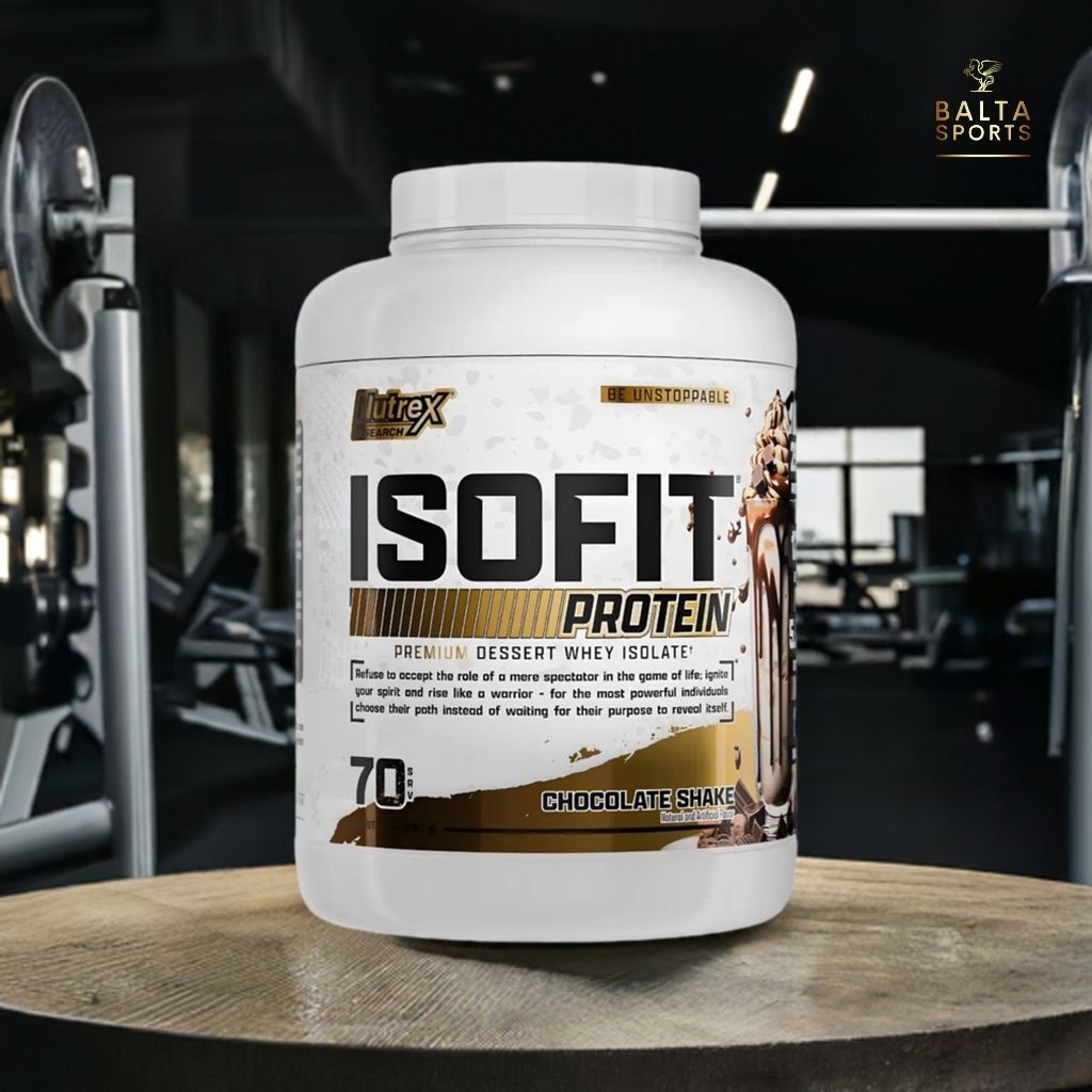 Proteína Nutrex IsoFit Isolatada Premium 5.1 lbs Sabor Chocolate Shake.
