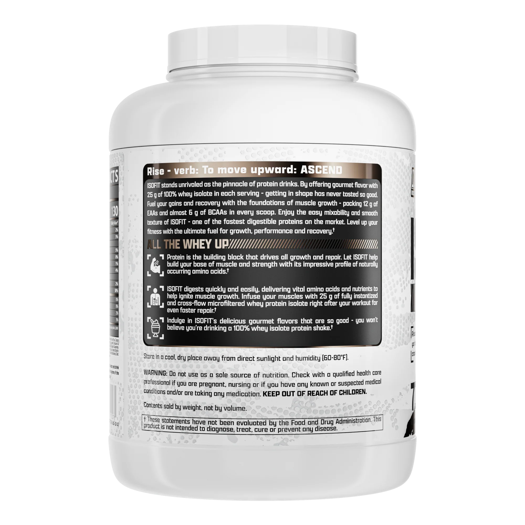 Proteína Nutrex IsoFit Isolatada Premium 5.4 lbs Sabor Cookies and Cream.