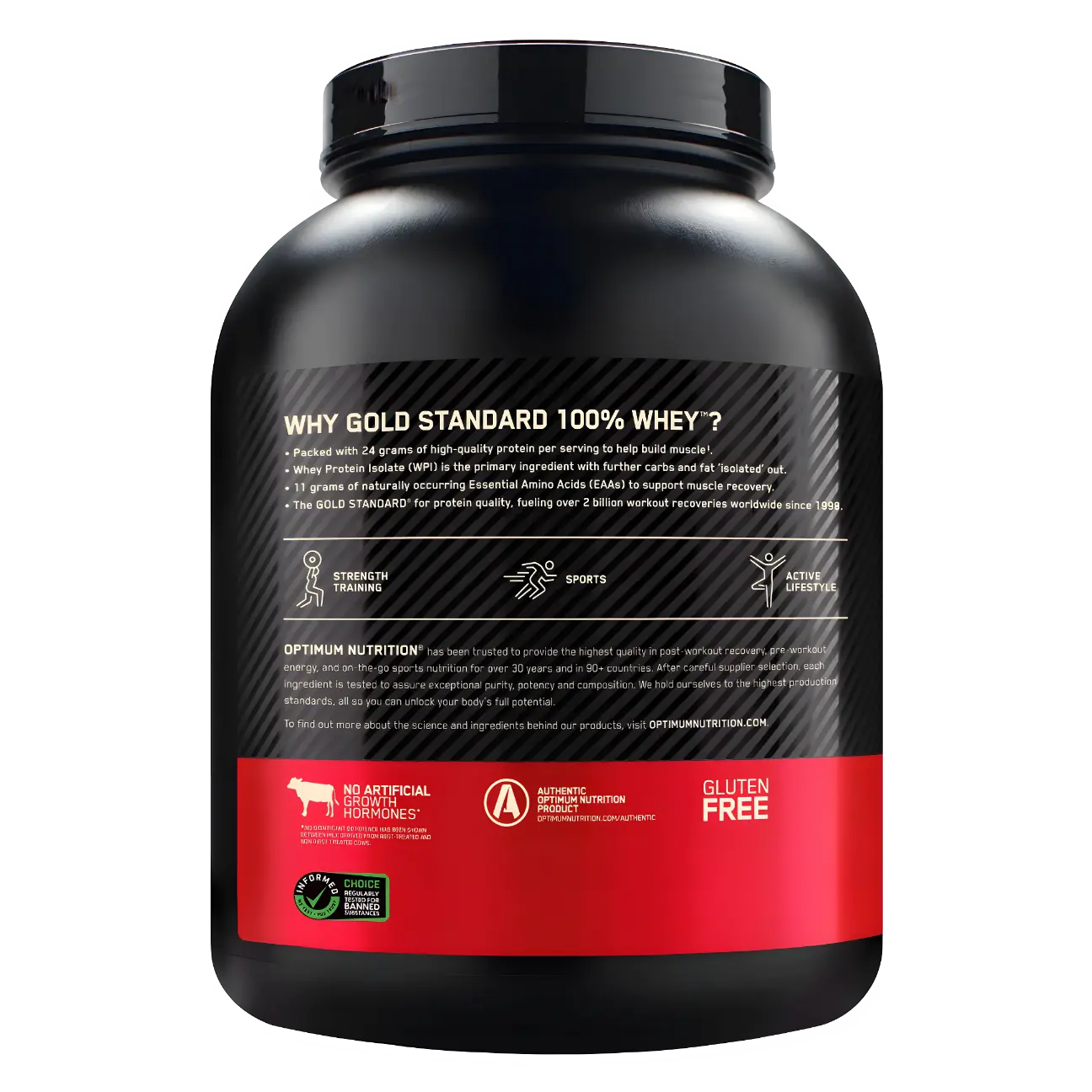 Proteína Optimum Nutrition Gold Standard 100% Whey 5 lbs Sabor Extreme Milk Chocolate.