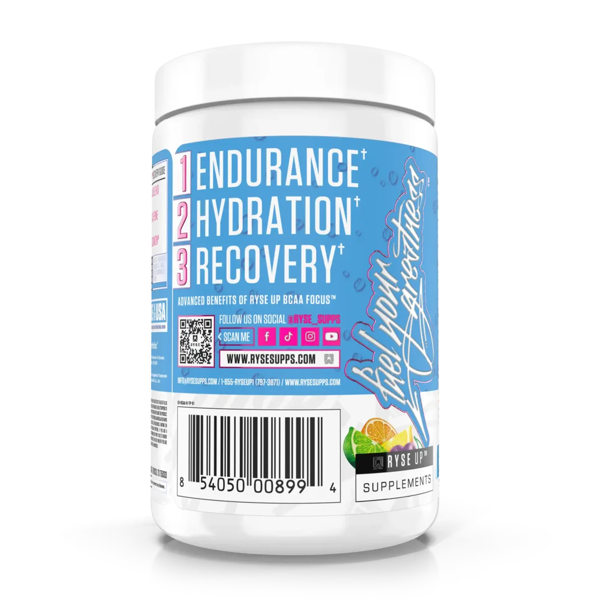 BCAA Ryse Focus Kool Aid 30 Servicios 333g Sabor Tropical Punch.