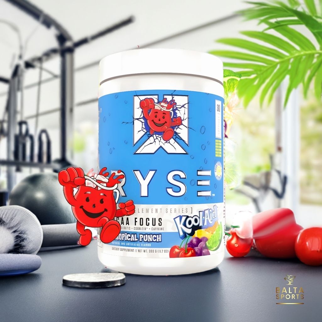 BCAA Ryse Focus Kool Aid 30 Servicios 333g Sabor Tropical Punch.