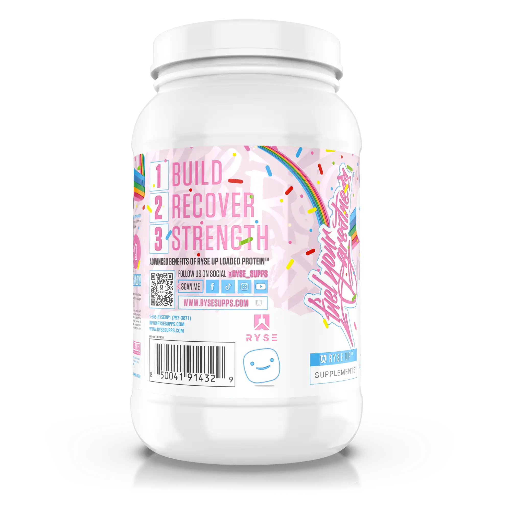 Proteína Ryse Whey Premium con MCT's 2.1 lbs Sabor Jet-Puffed™ Birthday Cake.