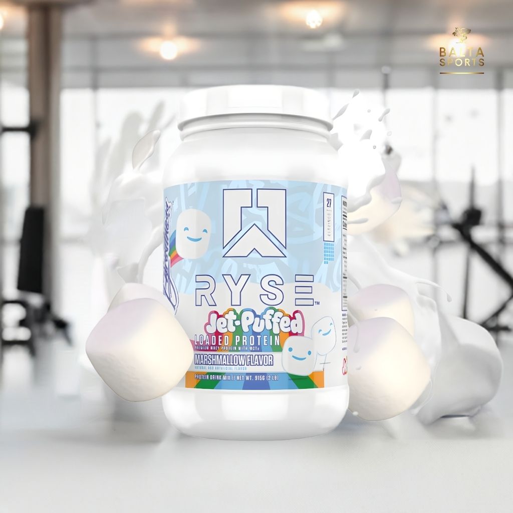 Proteína Ryse Whey Premium con MCT's 2 lbs Sabor Jet-Puffed™ Marshmallow.