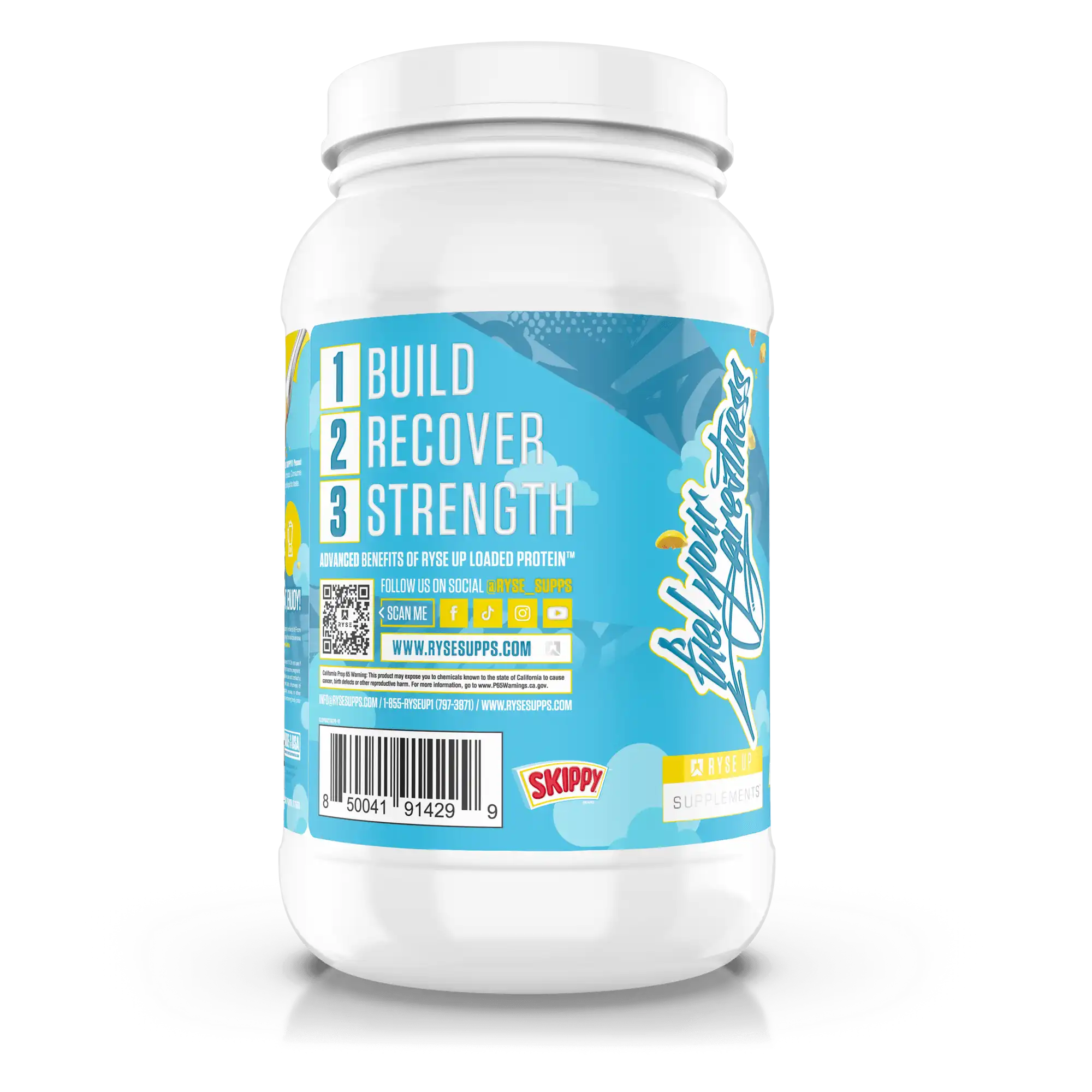 Proteína Ryse Whey Premium con MCT's 2.37 lbs Sabor Skippy® Peanut Butter.