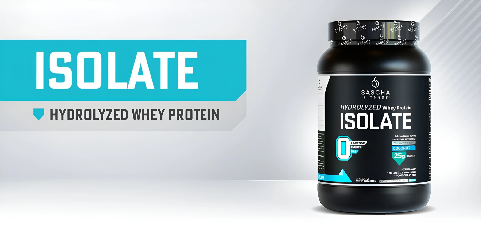 Sascha Fitness, Proteínas Whey Hidrolizadas e Isolatadas.