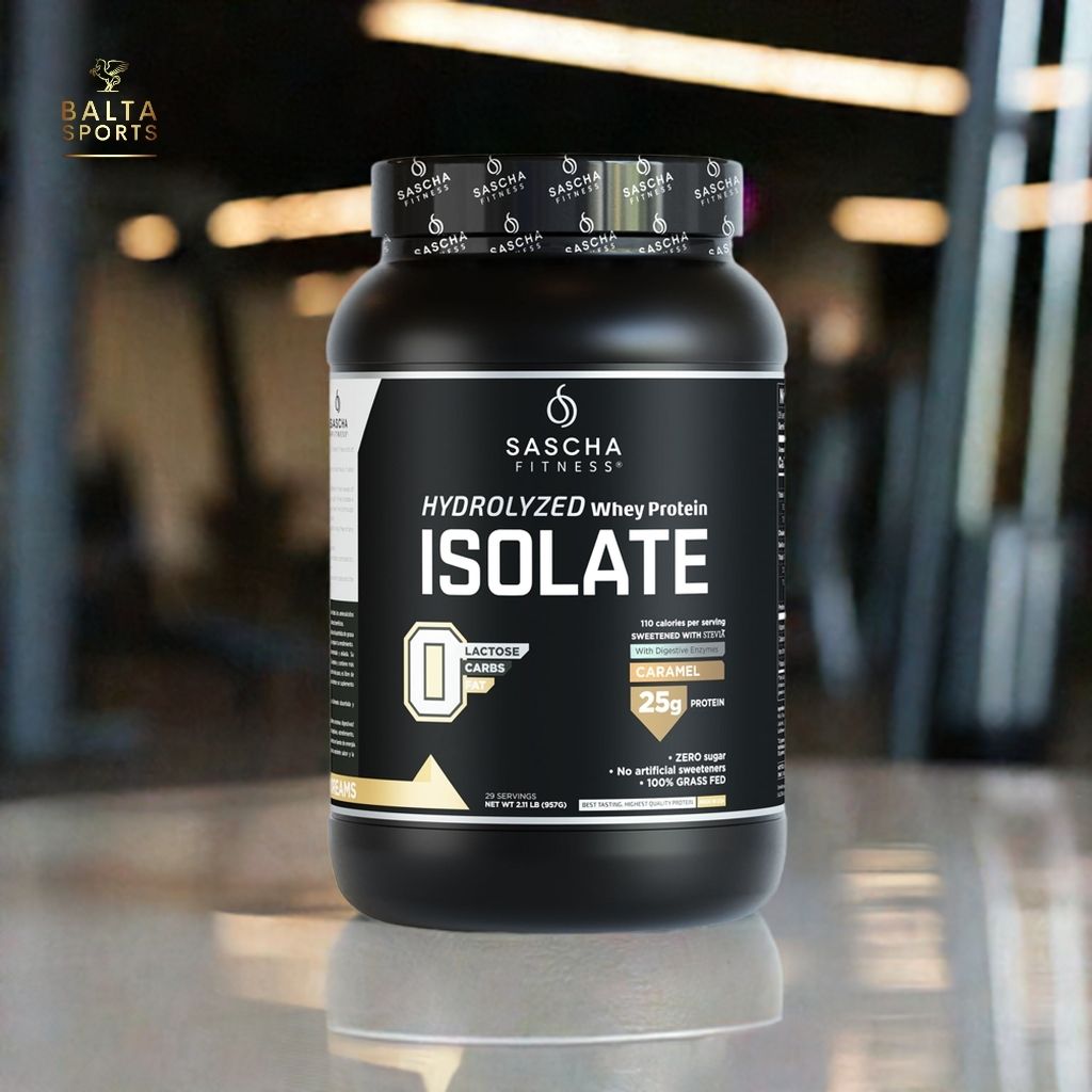 Proteína Sascha Fitness Whey Hidrolizada Isolatada 2 lbs Sabor Caramel