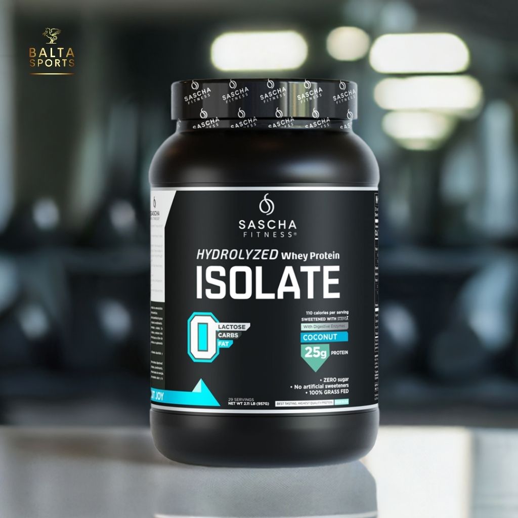 Proteína Sascha Fitness Whey Hidrolizada Isolatada 2 lbs Sabor Coconut